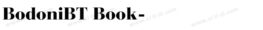BodoniBT Book字体转换
